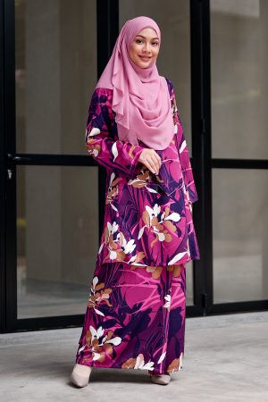 Baju Kurung Pahang Anisa - Pink