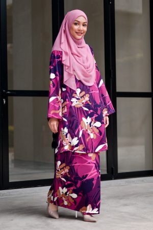 Baju Kurung Pahang Anisa - Pink