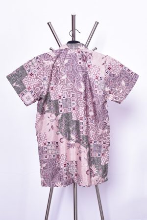 Baju Kemeja Batik Nizam Kids - Plum Purple