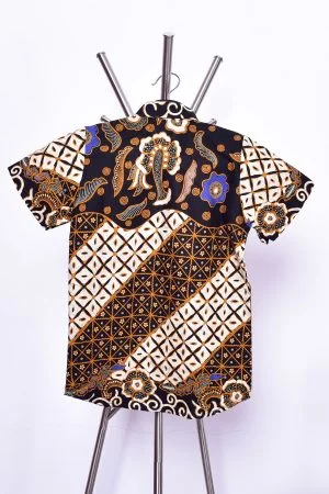 Baju Kemeja Batik Nordin Kids - Gold