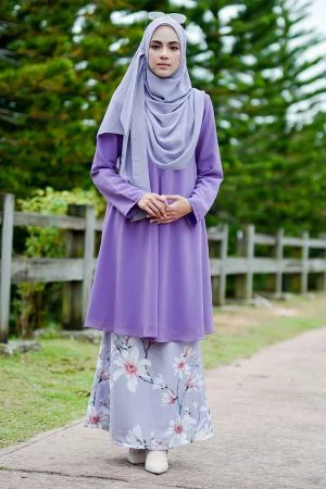 Baju Kurung Barbie Clairemont - Purple