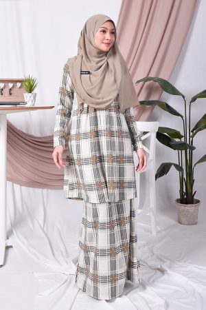 Baju Kurung Pleated Tiara - Brown