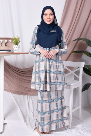 Baju Kurung Pleated Tiara - Blue