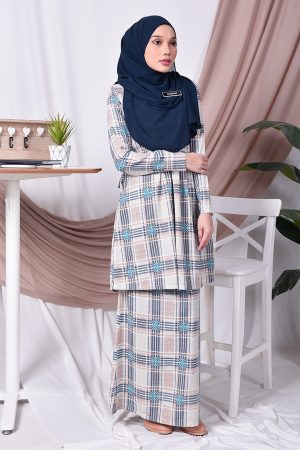 Baju Kurung Pleated Tiara - Blue