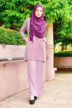 Skirt Kozi Stripe Darlene - Purple