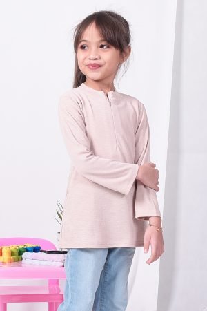 Blouse Kozi Ironless Debby Kids - Khakis Brown