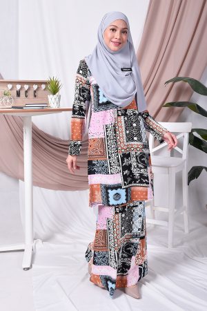 Baju Kurung Moden Tizz - Pink