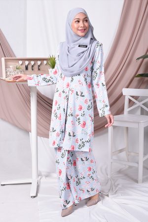 Baju Kebarung Tina - Sky Blue