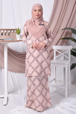 Baju Kurung Moden Trisha - Cheddar Cream