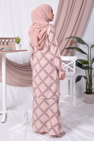 Baju Kurung Moden Trisha - Cheddar Cream