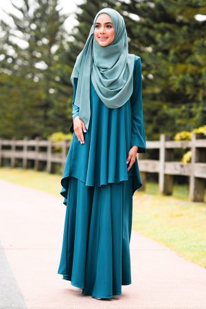 Baju Kurung Suit Hazana - Green