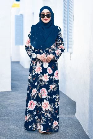 Abaya Afeefa - Berry Blue