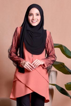 Blouse Lace Hanaa - Juice Orange