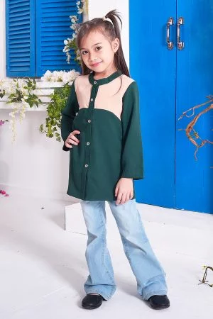 Tunic Rhonda Kids - Emerald Green
