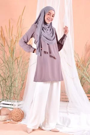 Blouse Ruffle Naomi - Lavender Purple