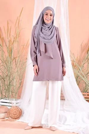 Blouse Ruffle Naomi - Lavender Purple