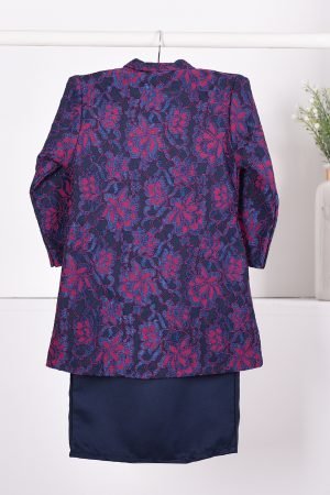 Baju Kebarung Lace Gyra Kids - Red Blue