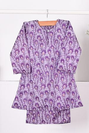 Baju Kurung Riau Lace Greece Kids - Lavender Purple