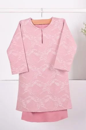 Baju Kurung Moden Lace Gygy Kids - Rose Bloom