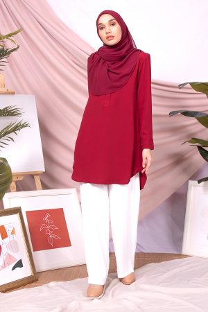 Blouse Natsumi - Ruby Red