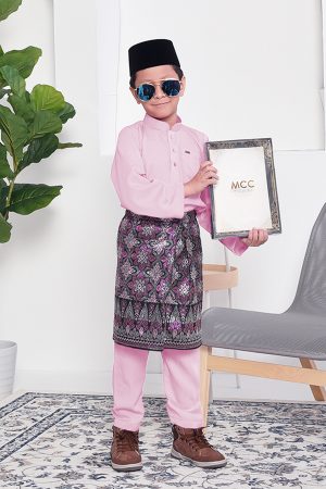Baju Melayu Adam Regular Fit Kids - Primrose