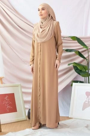 Abaya Marwa III - Yellow Mustard