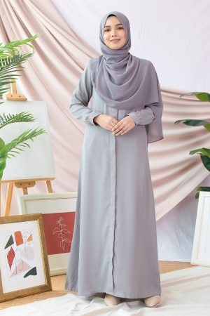 Abaya Marwa III - Cool Grey