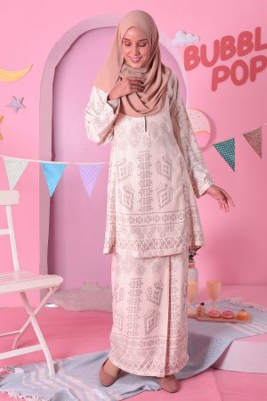 Baju Kurung Pahang Ciara - Dalgona Cream