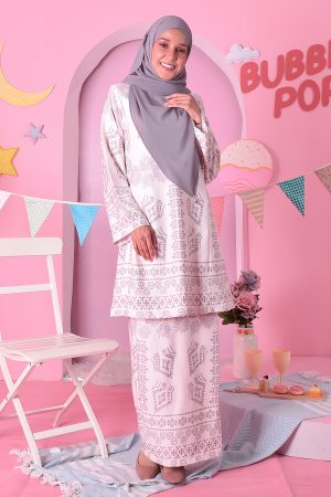 Baju Kurung Pahang Ciara - Juicy White