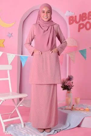 Baju Kurung Kedah Carina - Crush Pink