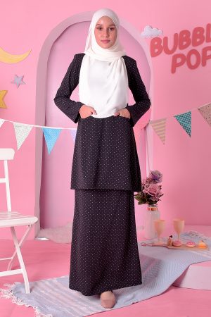 Baju Kurung Kedah Carina - Grand Black