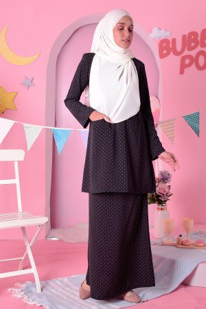 Baju Kurung Kedah Carina - Grand Black