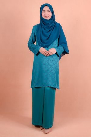 Baju Kurung Riau Songket Azmyn - Tiffany Green