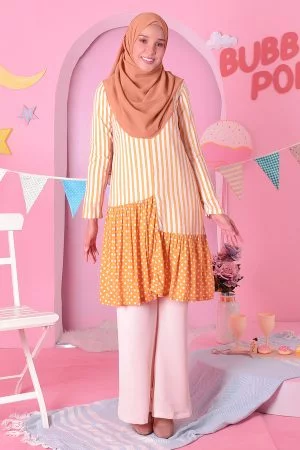 Tunic Ruffle Cheryl - Popcorn Yellow