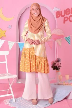 Tunic Ruffle Cheryl - Popcorn Yellow