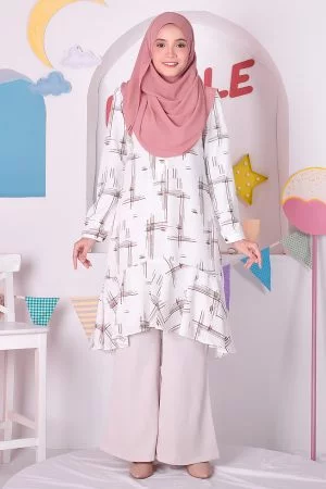 Tunic Ruffle Cynthia - Froth Milk