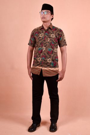 Baju Kemeja Batik Aezat - Green