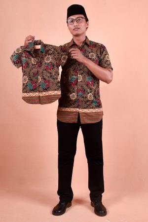 Baju Kemeja Batik Aezat Kids - Green