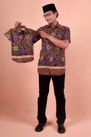 Baju Kemeja Batik Aezat Kids - Pink