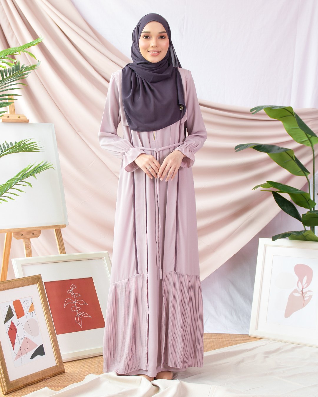Pleated abaya Modern Pleated