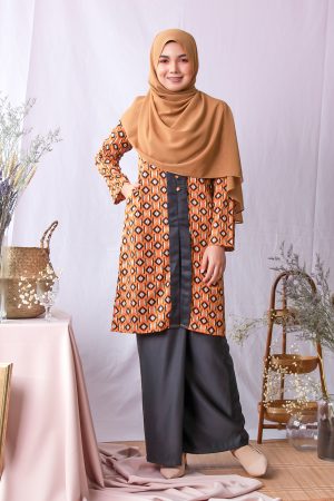 Baju Kebarung Adwa - Cinnamon Brown