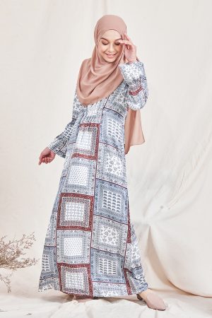 Dress Natiha - Grey Brown