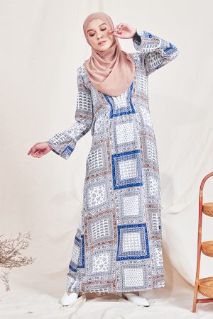 Dress Natiha - Earth Blue