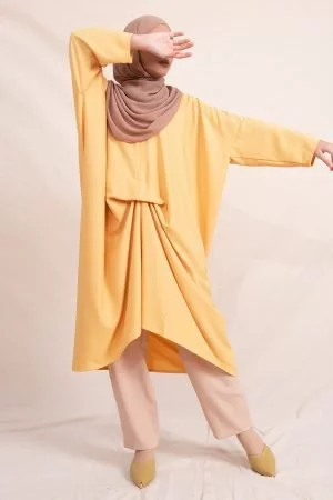 Long Top Kaftan Laluca Laluna X MCC - Banana Yellow