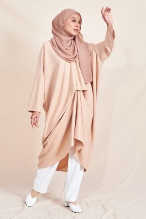 Long Top Kaftan Laluca MCC X Laluna - Light Nude