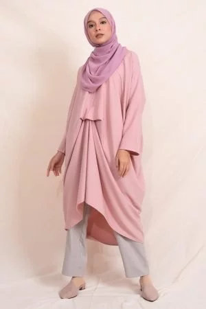 Long Top Kaftan Laluca Laluna X MCC - Smoothies Strawberry