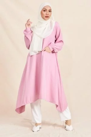 Long Top Lasieka Laluna X MCC - Candy Pink