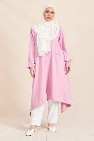 Long Top Lasieka Laluna X MCC - Candy Pink