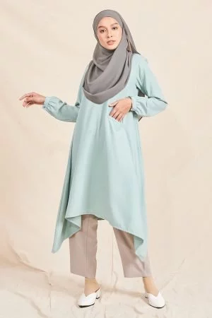 Long Top Lasieka Laluna X MCC - Aqua Green