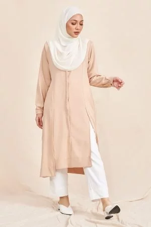 Long Top Latusia Laluna X MCC - Nude Brown